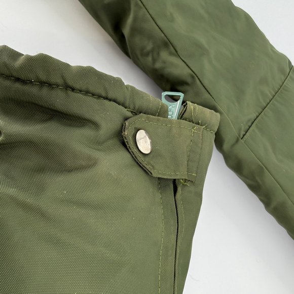 Vintage Edco Insulated Winter Bib Overalls Nylon Military Green Men 30 x 32 - Picture 12 of 15
